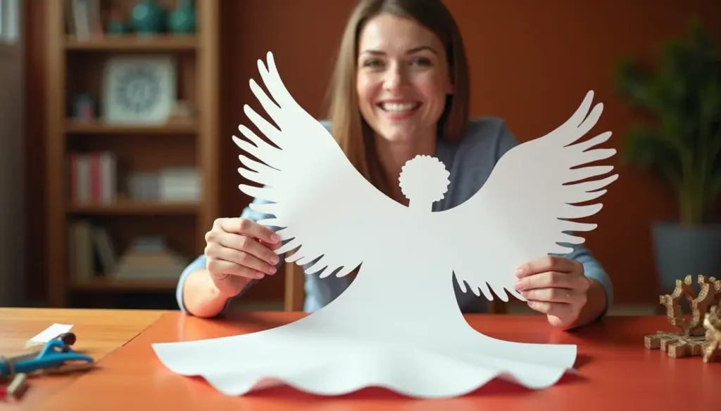 Molde de anjo grande para imprimir: o jeito mais fácil de fazer em casa