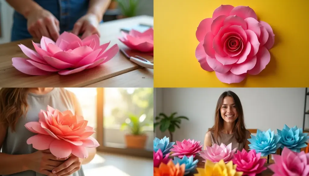 40 Ideias de Molde de Flores Grandes Para Fazer em Casa