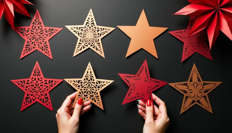 30 Moldes de Estrela de Natal para Imprimir Grátis e Lindos