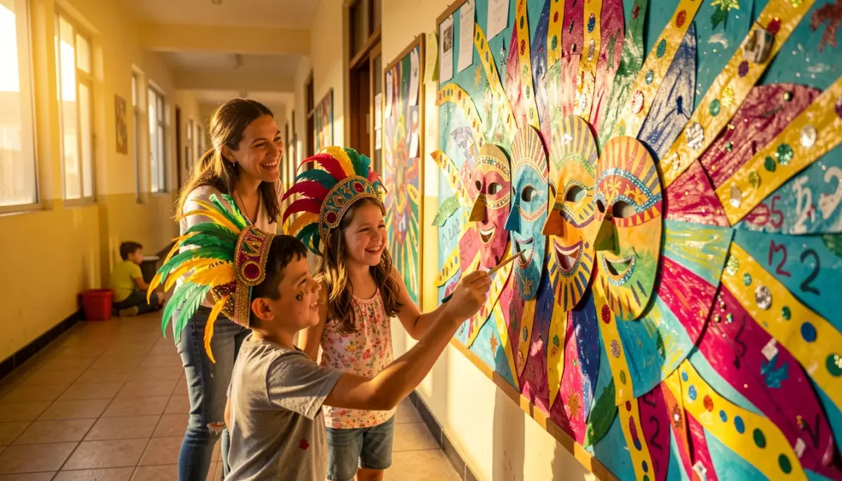 34 Ideias de Mural de Carnaval para Escola com Fotos e Passo a Passo 34 Ideias de Mural de Carnaval para Escola com Fotos e Passo a Passo
