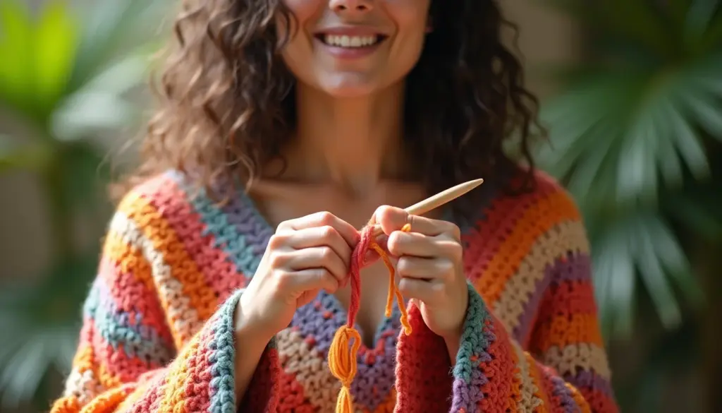 Poncho de crochê feminino passo a passo: não erre mais o caimento Poncho de crochê feminino passo a passo: não erre mais o caimento
