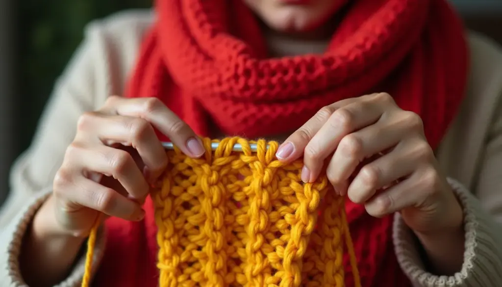 3 pontos de tricô para cachecol que não enrolam e são fáceis