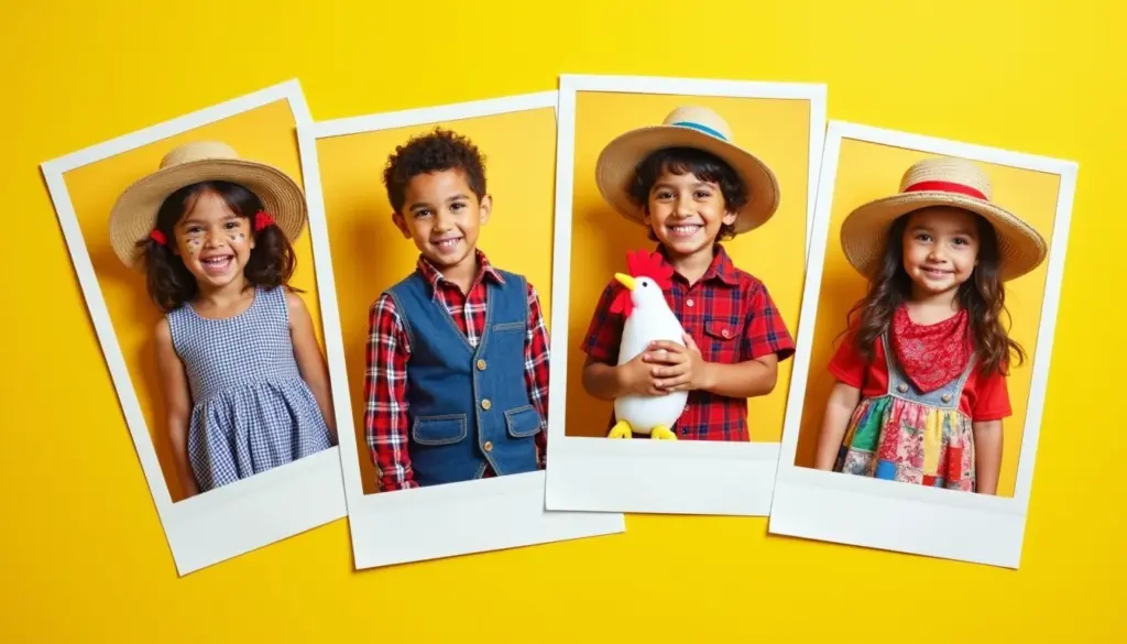 59 Ideias de Roupa Festa Junina Improvisada Infantil para Arrasar