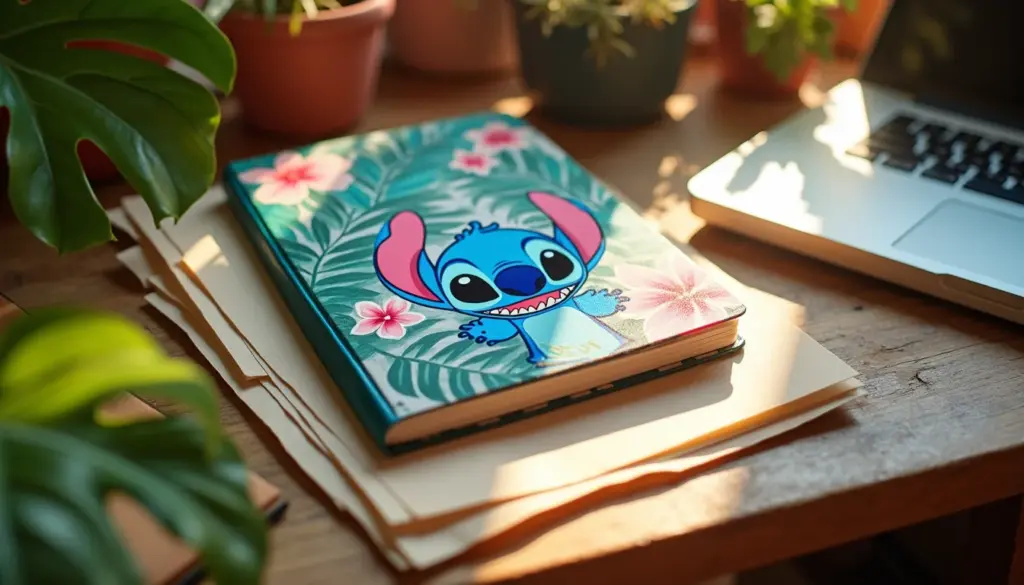 60 ideias de stitch para capa de caderno que duram o ano todo
