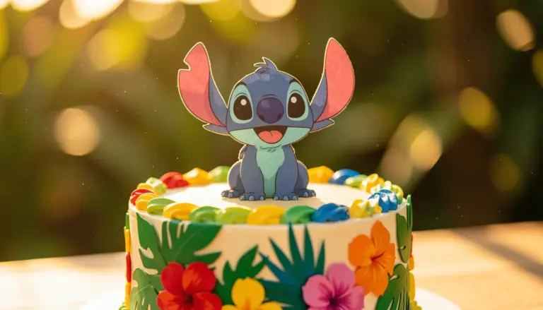Topper de Bolo Lilo e Stitch para Imprimir: 6 Moldes Grátis