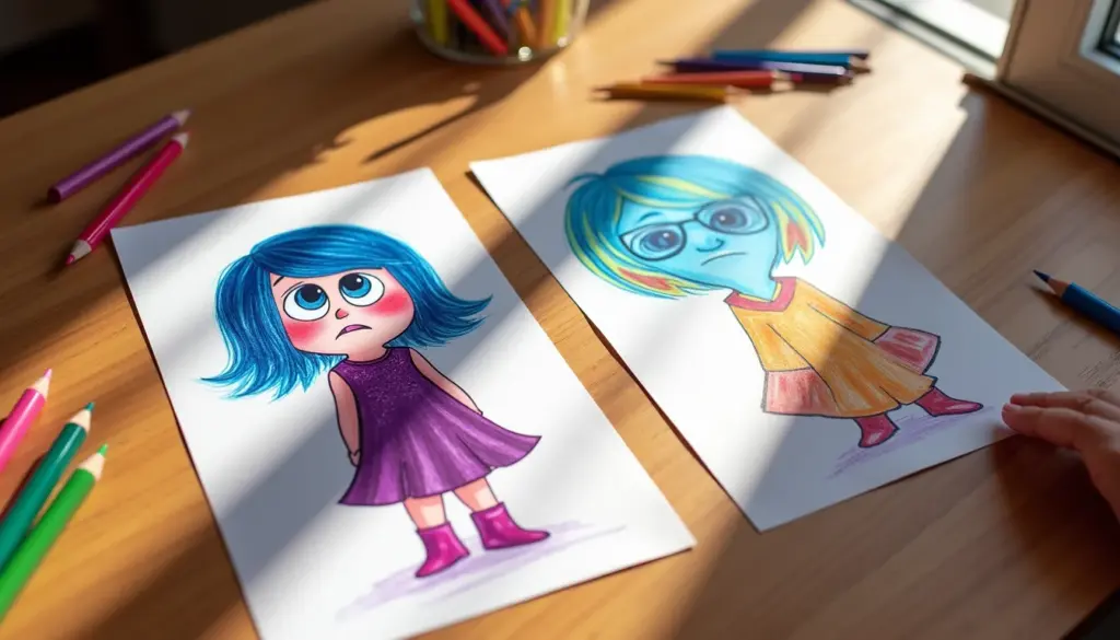 42 Desenhos da Tristeza Divertidamente para Colorir e Imprimir Grátis