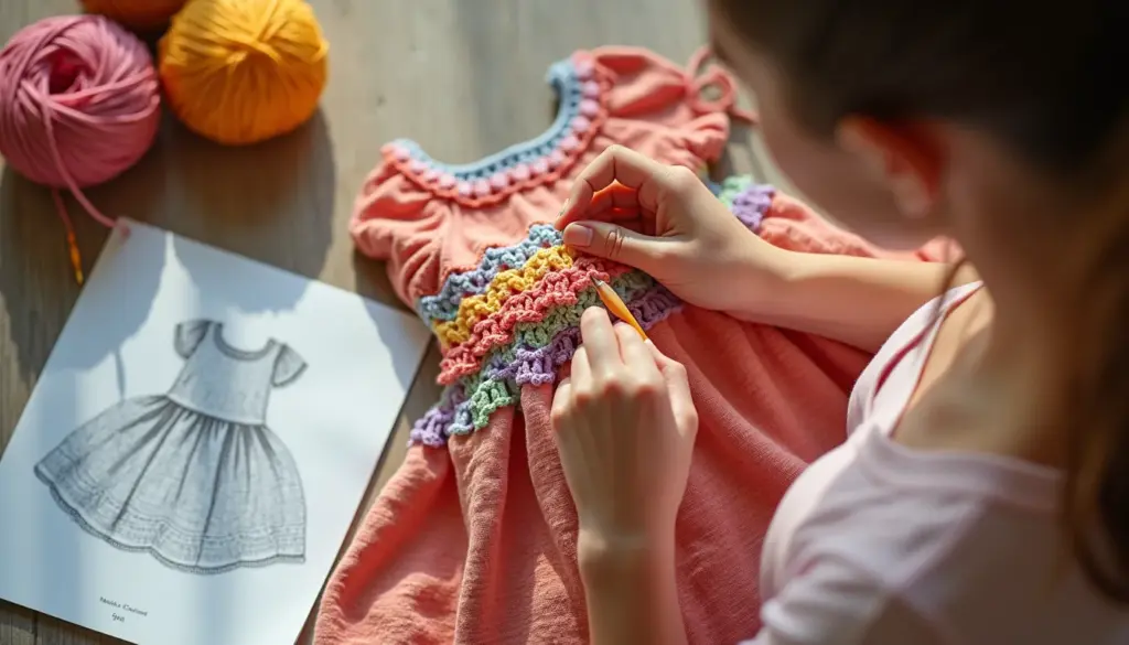 Vestido de crochê infantil passo a passo com gráfico: faça em 8 horas