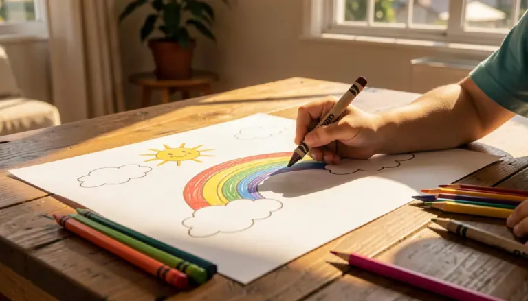 6 Desenhos de ARCO-ÍRIS PARA COLORIR (Grátis e Fáceis)