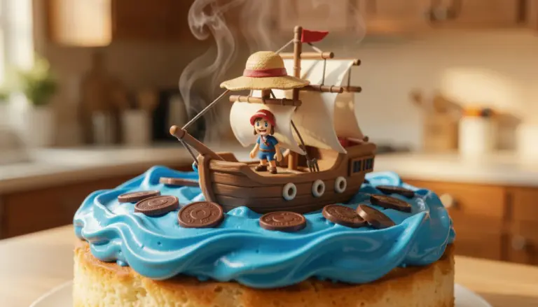 Bolo One Piece Chantilly: Como Fazer o Mar da Grand Line em Casa