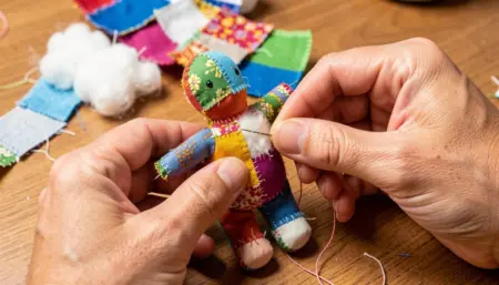 Boneca de Pano Sustentável com Sobras de Tecido: Passo a Passo