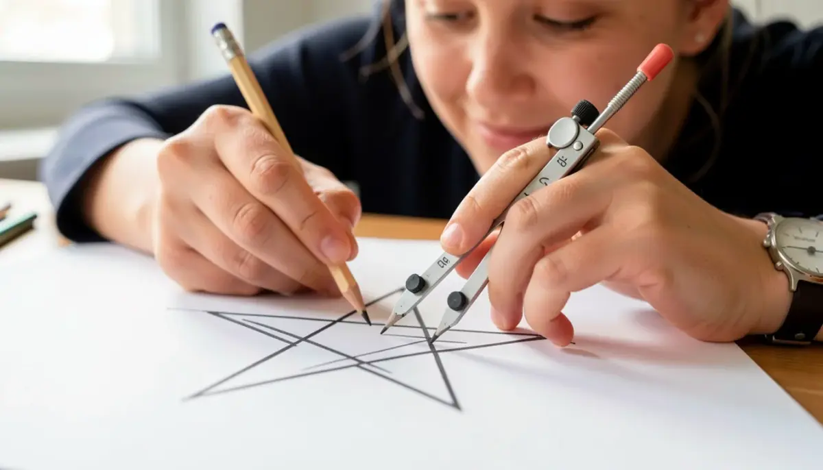 Como Desenhar Estrela de Cinco Pontas Perfeita em 15 Minutos