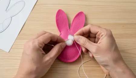 Como Fazer Pata de Coelho Artesanal com Feltro: Passo a Passo