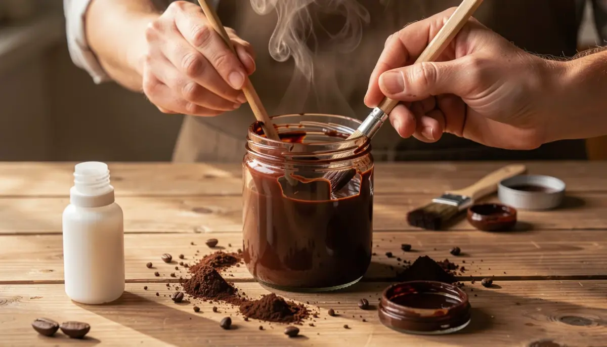 Como Fazer Tinta Marrom Caseira com Café para Artesanato em 2 Receitas