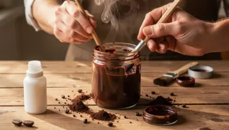 Como Fazer Tinta Marrom Caseira com Café para Artesanato em 2 Receitas