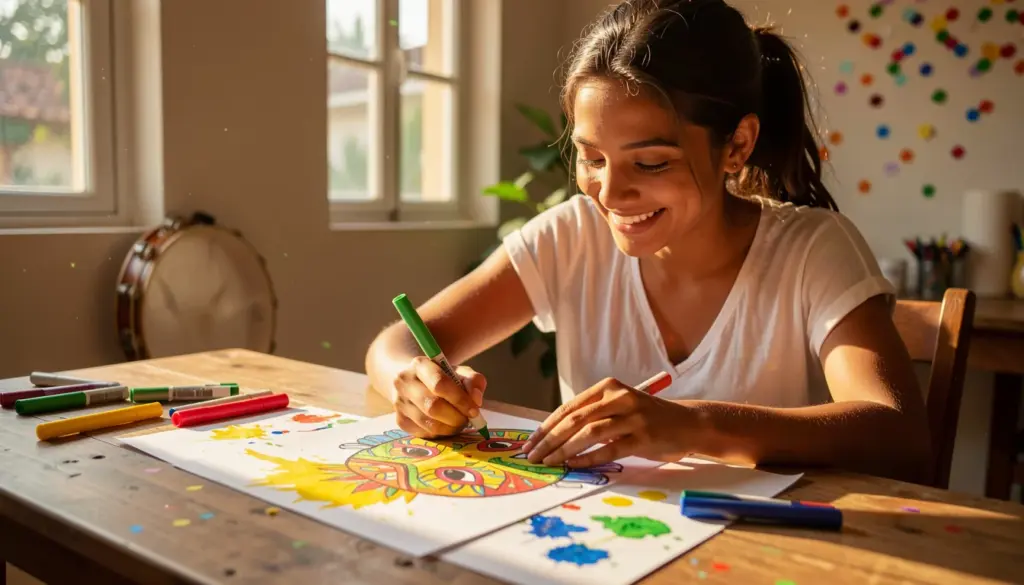 39 Ideias de Desenho Sobre Carnaval para Colorir e se Inspirar