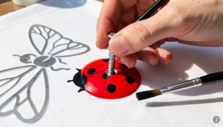 Dica Para Desenho de Joaninha Não Borrar no Tecido: Passo a Passo