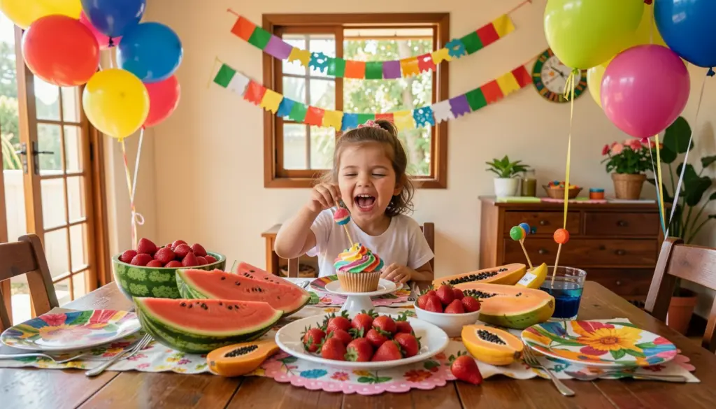 38 Ideias para Festa Infantil Tema Tutti Frutti que Encantam