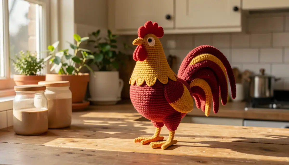 5 Galos Amigurumi para Decorar (Lindas Inspirações)