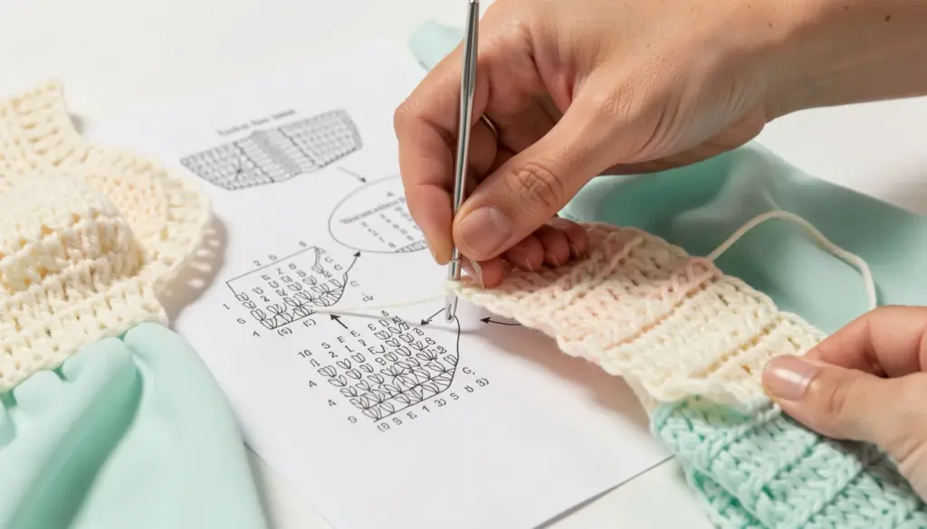 Gráfico de Vestido de Crochê: Aprenda a Ler e Usar Sem Erro