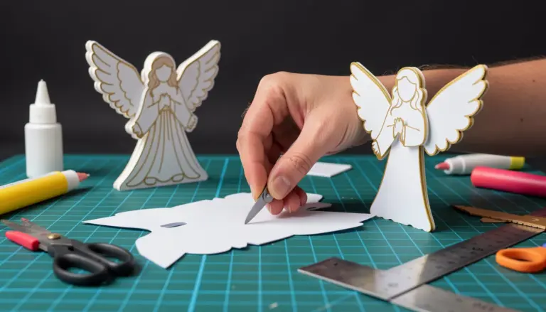Molde Anjo de Papel: 3 Tipos Grátis Para Imprimir e Montar