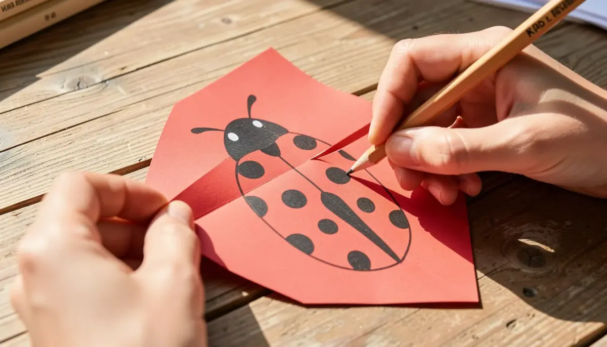 Passo a Passo Desenho Joaninha Simétrica para Artesanato Passo a Passo Desenho Joaninha Simétrica para Artesanato