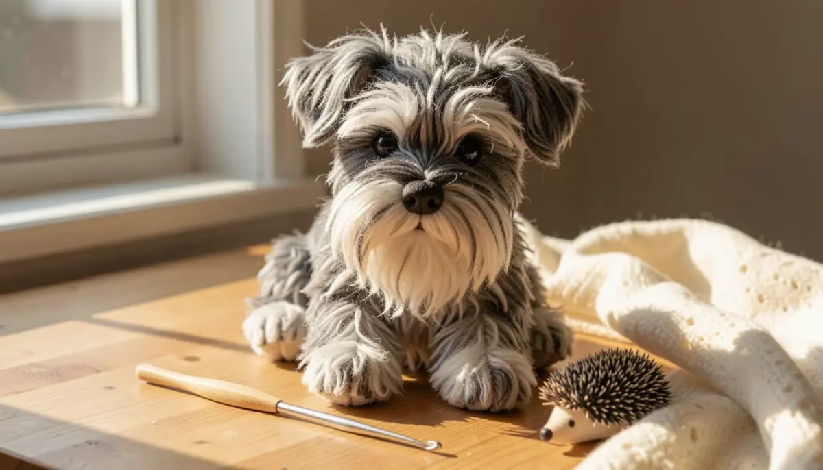 8 Dicas Essenciais para Fazer um SCHNAUZER AMIGURUMI Realista (Passo a Passo) 8 Dicas Essenciais para Fazer um SCHNAUZER AMIGURUMI Realista (Passo a Passo)