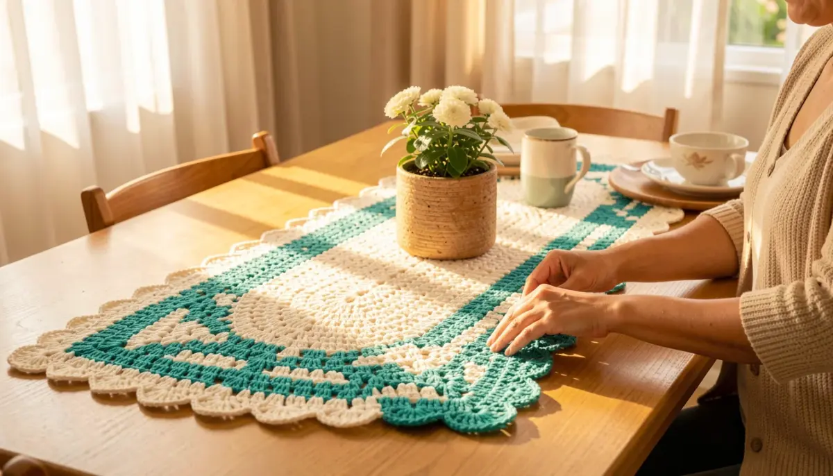 35 Ideias de Trilho de Mesa de Crochê para Fazer em Casa